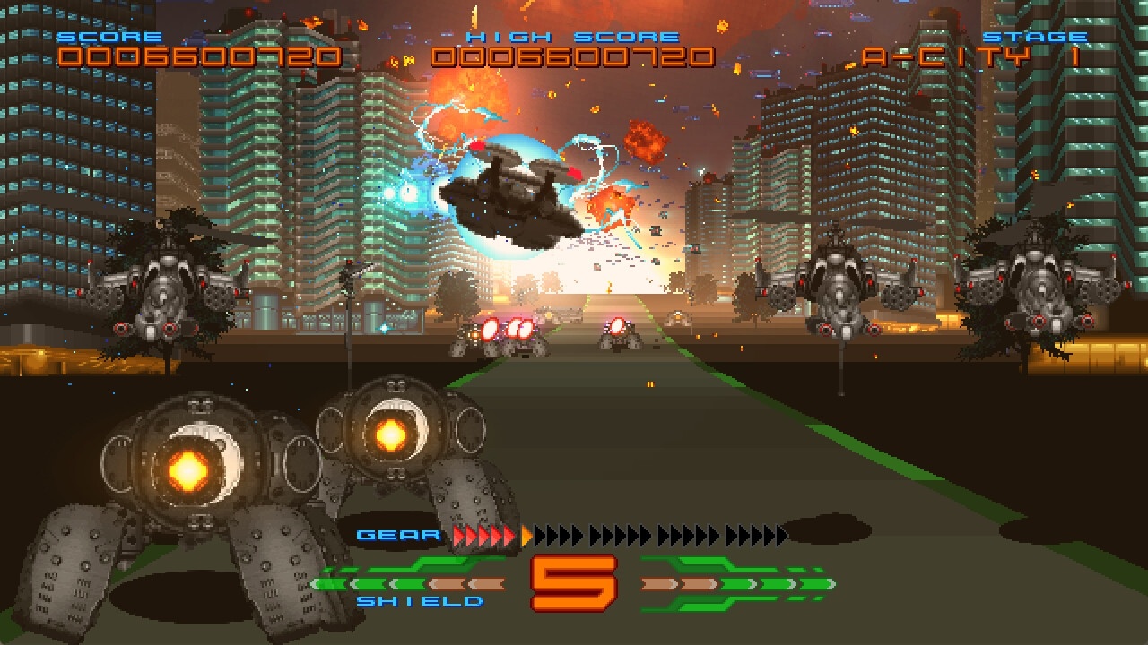 3D射击街机游戏《NightStrikerGear》Steam上架2