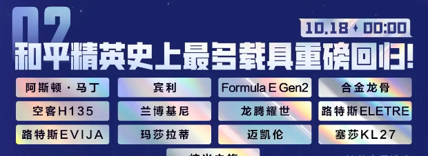 《和平精英》2024刺激之夜返场载具一览