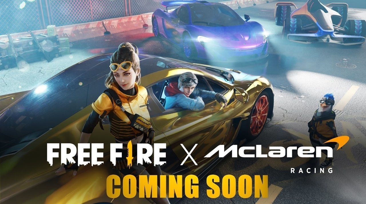 超跑与战场的巅峰跨界《Free Fire》x McLaren Racing合作*超跑麦拉伦P1 与联名车款「MCLFF」即将登场