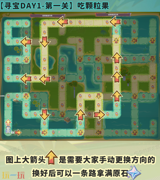 原神龙龙寻宝*关怎么过 颗粒果，闪闪发光!任务攻略