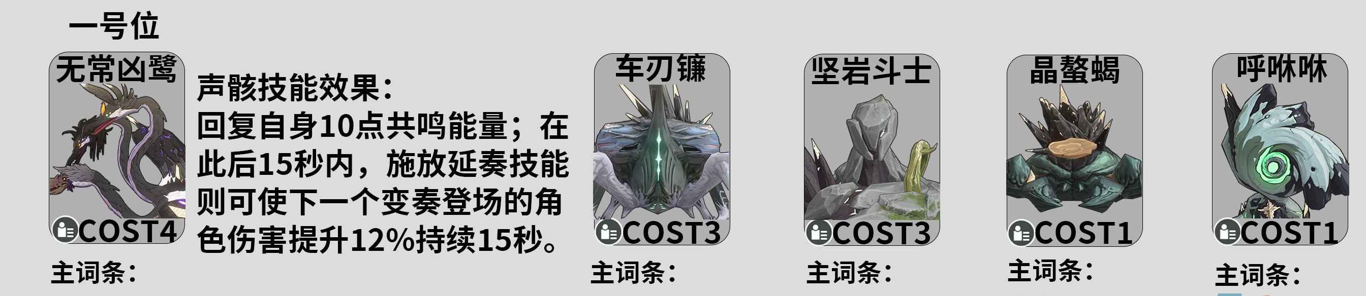 《鸣潮手游》鉴心使用声骸推荐