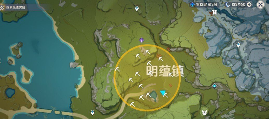 《原神》秘宝迷踪藏宝地7明蕴镇特殊宝藏位置介绍