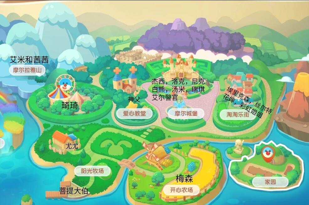 摩尔庄园花婶位置在哪